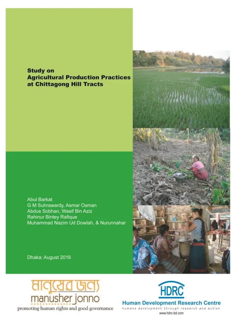 Agricultural Production Practices in Chittagong Hill Tracts